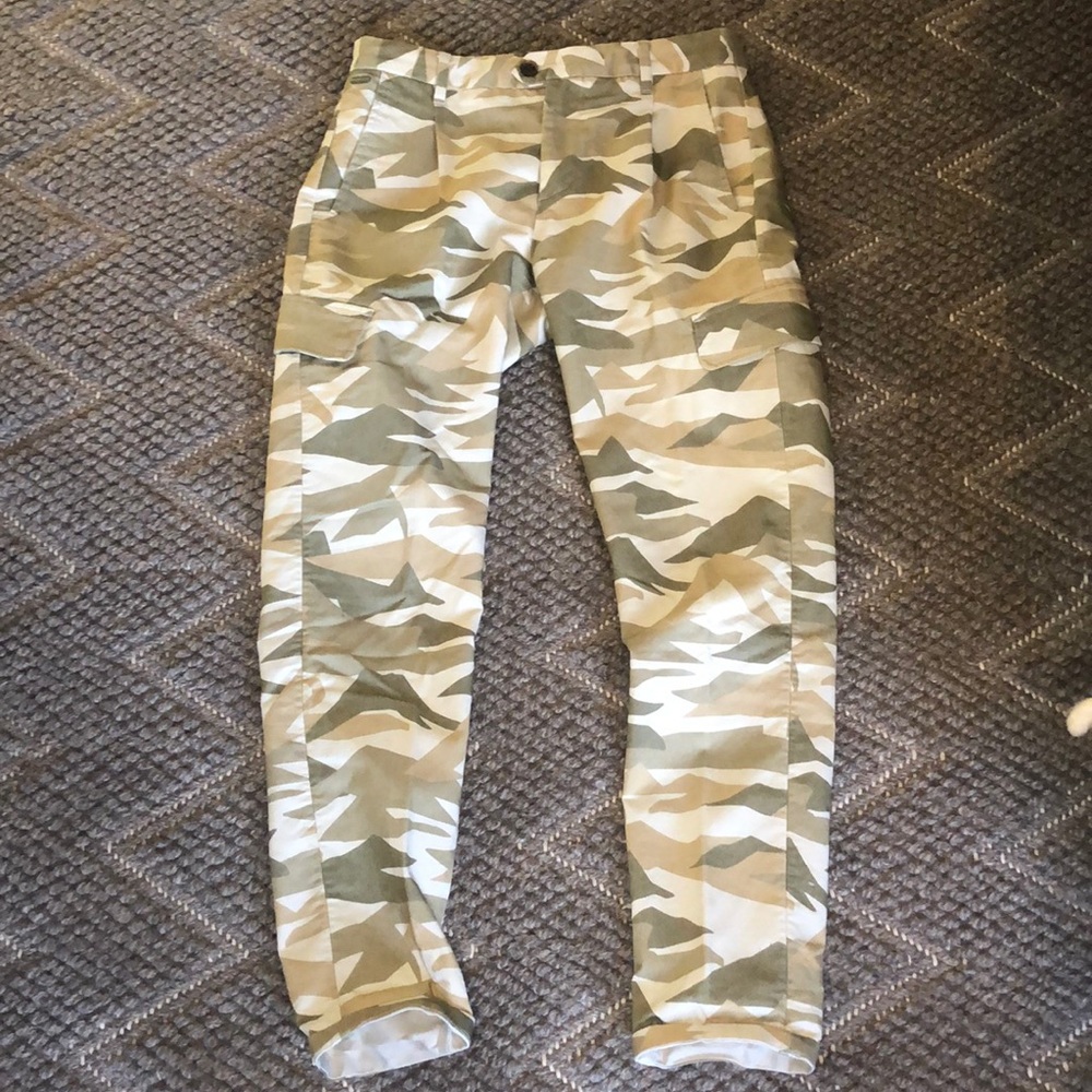 Scotch & Soda Forest-Camo Pleated Cargo Pants